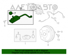 Бачок тормозной жидкости Ford Escape MK3 13-19 с крышкой