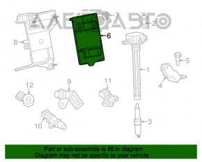 Modulul ECU al motorului Jeep Cherokee KL 15-18 3.2