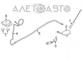 Mufa antenei Ford Focus mk3 11-18 are un singur conector.