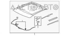 Люк в сборе VW CC 08-17