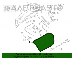 Garnitura capac portbagaj VW CC 13-17 restilizat