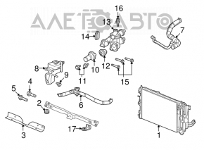 Патрубок охлаждения нижний Jeep Compass 11-16 2.4