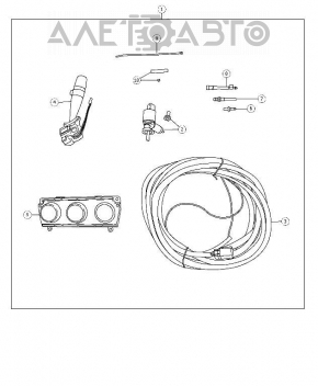 Comutatorul de sub volan din dreapta pentru Jeep Patriot 11-17