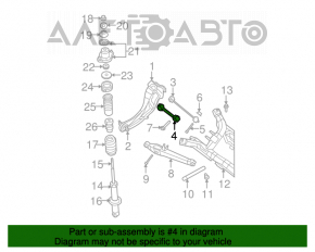 Maneta transversală spate dreapta pentru Jeep Compass 11-16, nou, neoriginal, FEBEST.