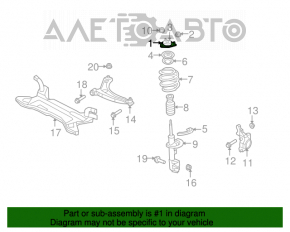 Suport amortizor față dreapta Jeep Compass 11-16