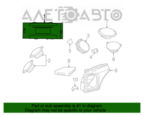 Radio cu casetofon Chrysler 200 11-14