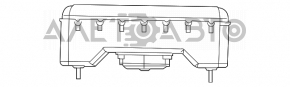 Airbag-ul de pasager din bordul Dodge Challenger 09-14.