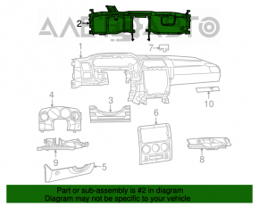 Tubul subtorpilor de întărire Dodge Challenger 09-14 pre-restilizare