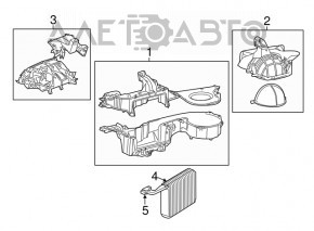 Radiatorul încălzitorului pentru încălzirea Dodge Challenger 09-