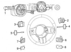 Chitara de volan asamblată pentru Dodge Challenger 09-14