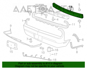 Amplificatorul pentru bara spate a Dodge Challenger 09-14