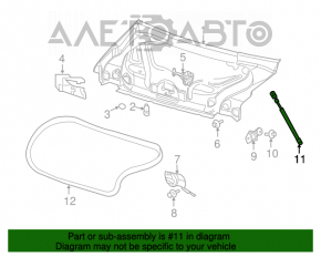 Amortizor capac portbagaj stânga Dodge Challenger 09-19