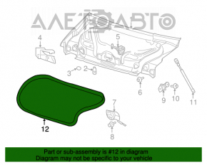 Уплотнитель крышки багажника Dodge Challenger 09-