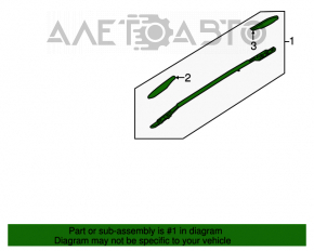 Balustrade longitudinale Nissan Pathfinder 13-20