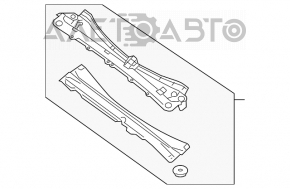 Tava stergatoare metalica Nissan Pathfinder 13-20 noua originala OEM