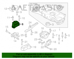 Pernele motorului dreapta VW Jetta 11-18 SUA 1.4