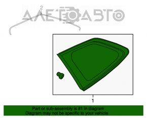 Fereastra din sticla opaca spate stanga Subaru Outback 15-19 zgarieturi pe crom.