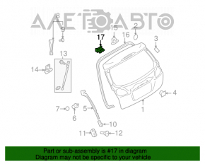 Buclele ușii portbagajului dreapta pentru Subaru Outback 15-19.