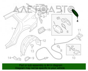 Лючок бензобака Subaru Outback 15-19 в сборе