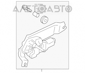 Matura trapezoidală cu motor pentru spatele Subaru Outback 15-19