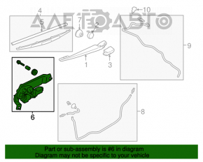 Matura trapezoidală cu motor pentru spatele Subaru Outback 15-19