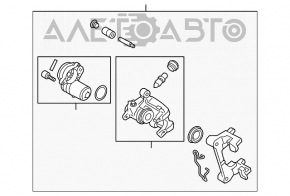 Suport spate dreapta pentru Subaru Outback 15-19