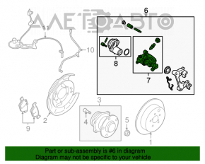 Suport spate dreapta pentru Subaru Outback 15-19