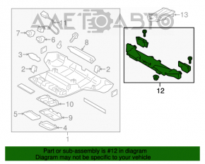 Camera frontală Subaru Outback 15-19 pe parbriz.