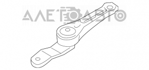 Pernele motorului spate VW Tiguan 09-17, cutie de viteze manuală, nou, original OEM