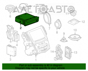 Player CD Cadillac ATS 13-