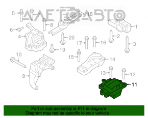 Подушка двигателя левая VW CC 08-17