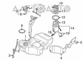 Rezervor de combustibil VW CC 08-17