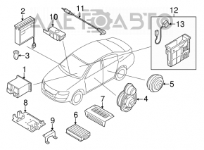 Difuzor ușă față dreapta VW CC 08-17 nou OEM original