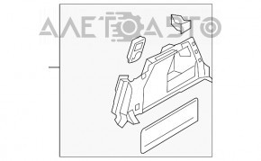 Обшивка арки левая VW CC 08-17 черн