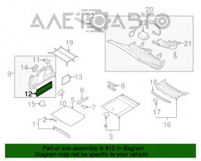 Capacul arcului drept VW CC 08-17 zgârietură