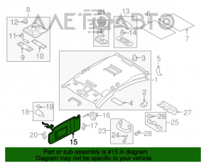 Capota stângă VW CC 08-17 gri, fără cârlig