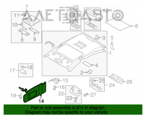 Capota dreapta VW CC 08-17 gri, fara carlig, indoita