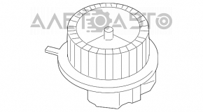 Motorul ventilatorului de încălzire VW CC 08-17