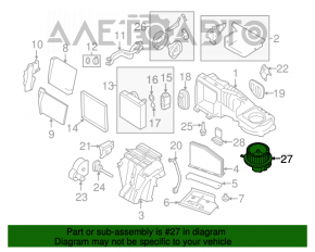 Motorul ventilatorului de încălzire VW Tiguan 09-17 tip 2.