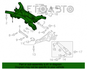 Bara spate Mitsubishi Outlander 16-21 restilizat AWD