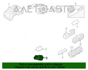 Controlul luminilor VW Jetta 11-18 SUA sub PTF, tip 1