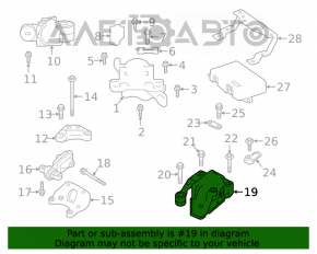 Pernele motorului stâng Infiniti QX50 19-