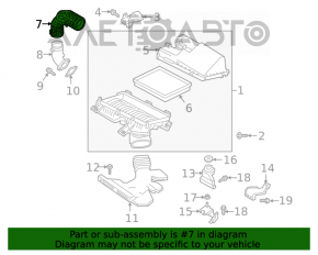 Conducta de aer de la filtrul Infiniti QX50 19-