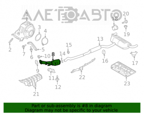 Tubul de admisie cu catalizator pentru Infiniti QX50 19-