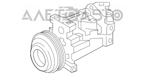 Compresorul de aer condiționat al Infiniti QX50 19-