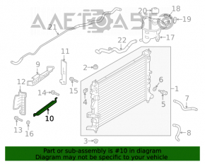 Grila radiatorului superioara pentru Infiniti QX50 19- noua originala OEM