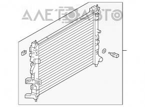 Radiatorul de răcire a apei pentru Infiniti QX50 19-