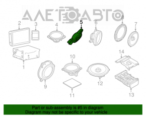 Difuzor central pentru torpedou Infiniti QX50 19- Bose