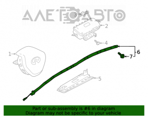 Perna de aerbag laterală stângă pentru Infiniti QX50 19-