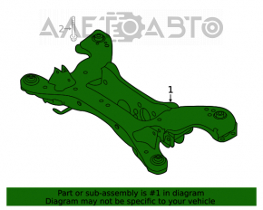 Suport spate Infiniti QX50 19- FWD cu silentblocurile crăpate